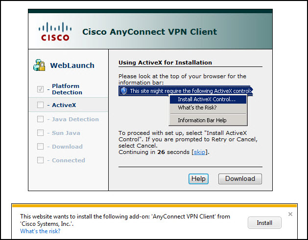 launch cisco anyconnect vpn client